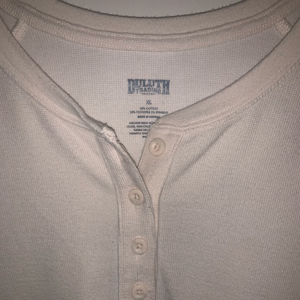 Duluth Trading Company Long Sleeve Henley Shirt